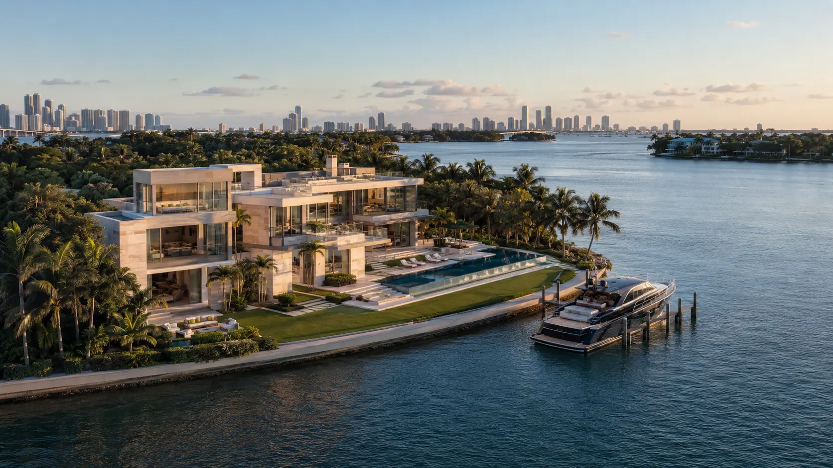 Brickell and Downtown Miami skyline